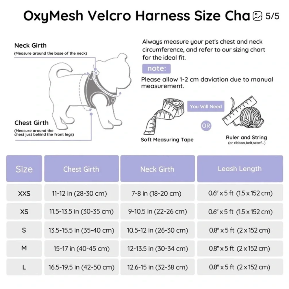 🫶🏻 Bella & Pal Oxymesh Purple Dog Harness and Leash Set
